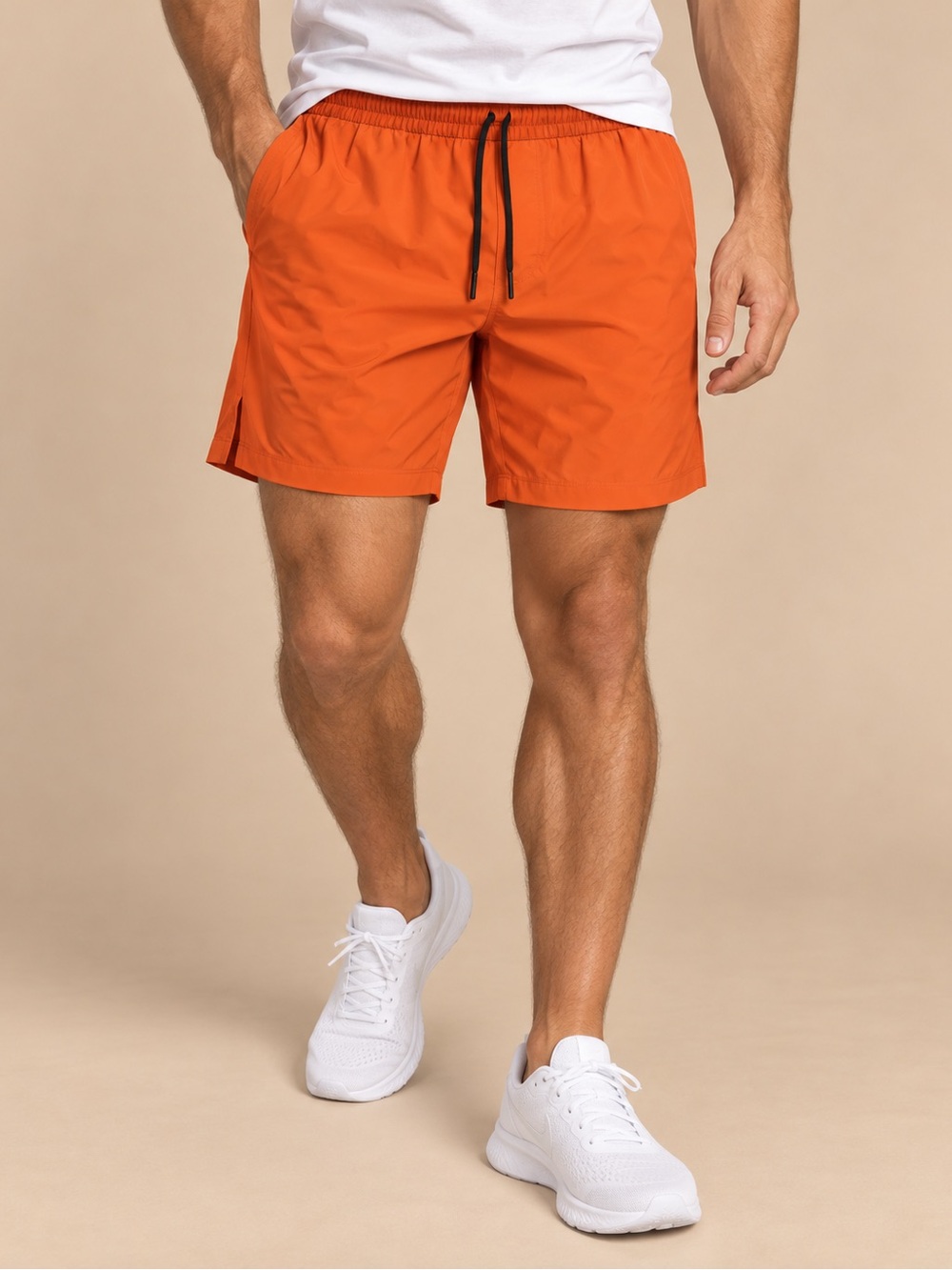 Lululemon Channel Cross Swim Short 7" Burnt Orange Size M LM7ACVS